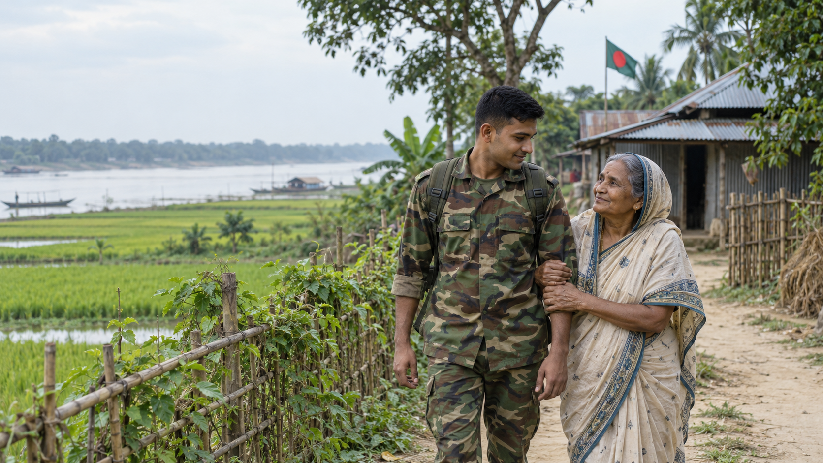 মাটির টানে, দেশের টানে’
