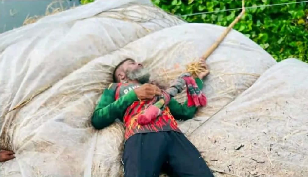 সিংড়ায় ঝুলন্ত বিদ্যুতের তারে বিদ্যুৎস্পৃষ্ট হয়ে খড় ব্যবসায়ীর মৃত্যু