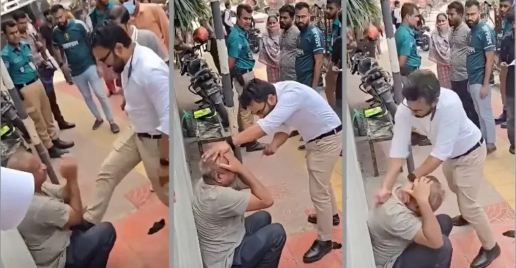 ধানমন্ডিতে পুলিশের সামনে মারধর, যুবক আটক ও এএসআই প্রত্যাহার