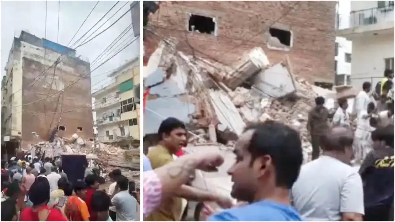 নয়াদিল্লিতে ভয়াবহ ভবন ধস, চলছে উদ্ধার অভিযান